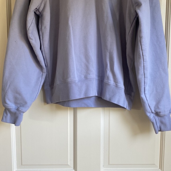 Brandy Melville Blue 1/4 Zip Pullover. Longsleeved Top. Cotton. New condition - Picture 2 of 4